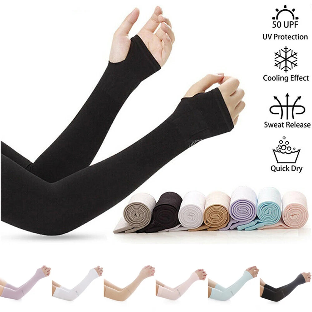 UV Protection Arm Sleeves – Unisex Ice Cooling Sleeves for Outdoor Activities