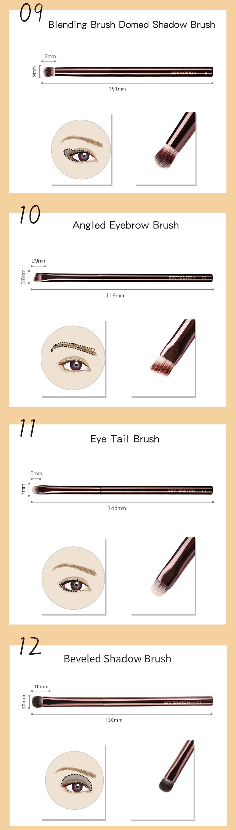 Hourglass Professional Makeup Brush Collection – Premium Performance, Precision Results