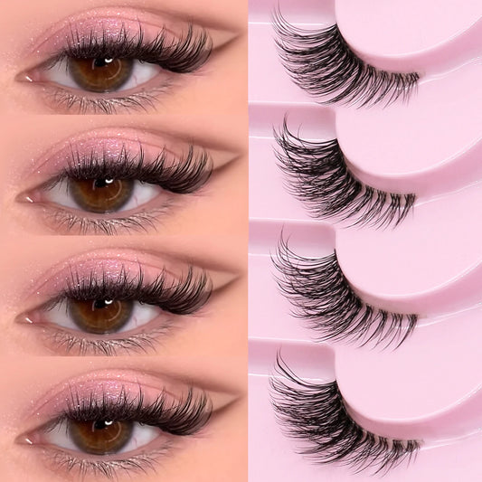 Winged False Eyelashes – Handcrafted for Effortless Beauty