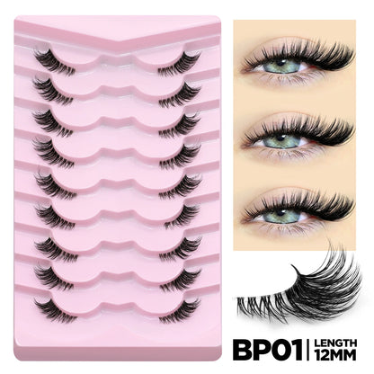 Winged False Eyelashes – Handcrafted for Effortless Beauty
