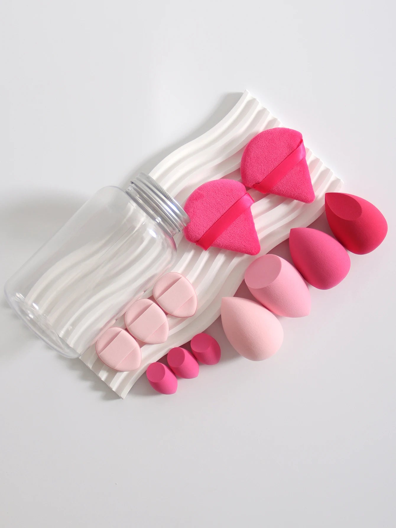 12-Piece Makeup Sponge & Puff Set – Multi-Colour, Soft Blend Finish