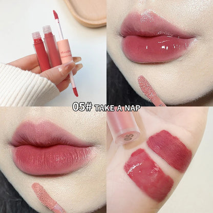 2-in-1 Lip Glaze with Moisturizing & Long-Lasting Formula