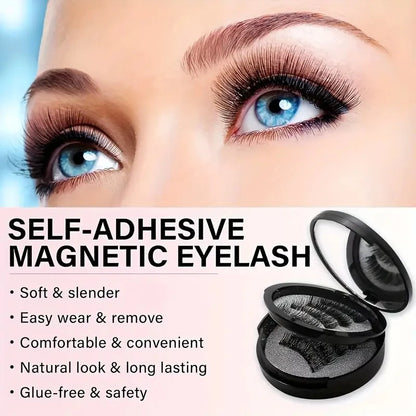 Magnetic 3D DIY Eyelash Set – Natural, Fluffy, & Reusable