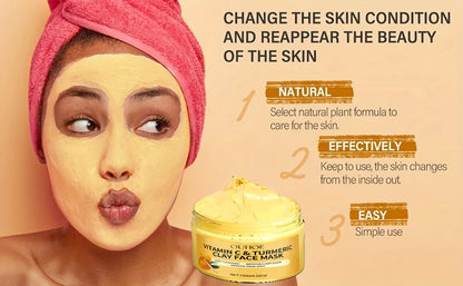 Vitamin C & Turmeric Clay Face Mask
