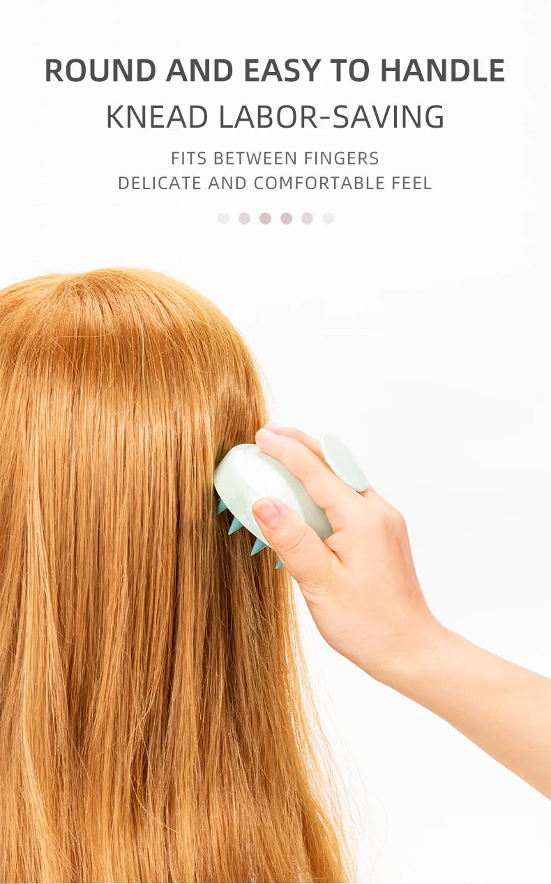 Scalp Massage Shampoo Brush – Silicone Hair Scrubber
