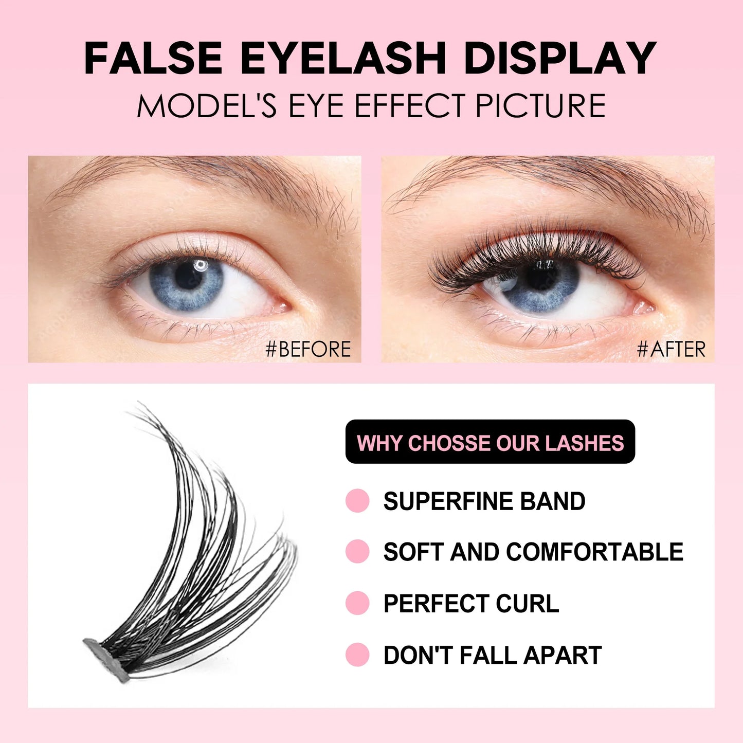 DIY Lashes Extension Kit with Seal & Applicator Tools