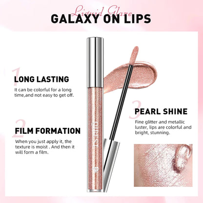 Diamond Liquid Lip Glaze – Hydrating, Shimmering & Long-Lasting Shine