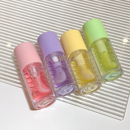 Water Light Lip Gloss Moisturiser Transparent Jelly Mirror Fruit Crystal Lip Oil Clear Hydrating Plumping Korean Lip Care Makeup