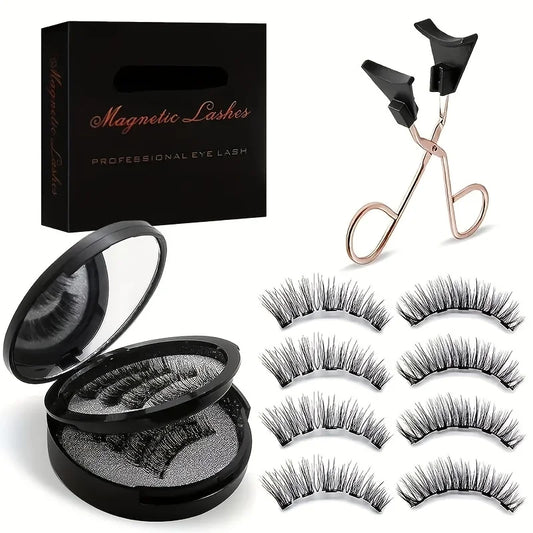 Magnetic 3D DIY Eyelash Set – Natural, Fluffy, & Reusable