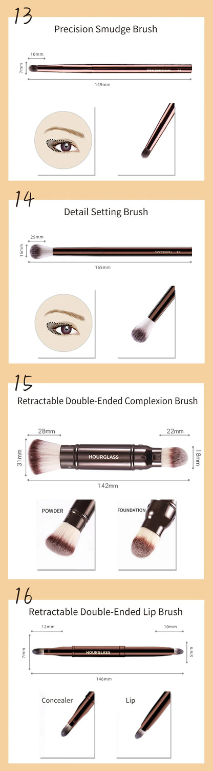 Hourglass Professional Makeup Brush Collection – Premium Performance, Precision Results