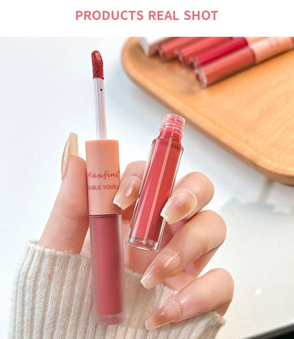 2-in-1 Lip Glaze with Moisturizing & Long-Lasting Formula