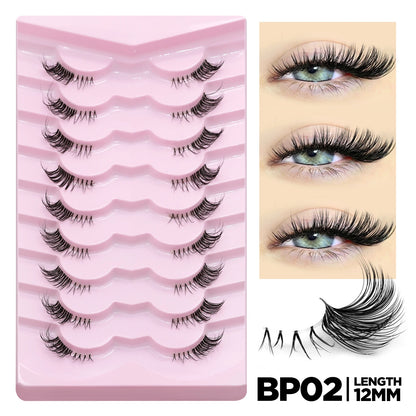 Winged False Eyelashes – Handcrafted for Effortless Beauty
