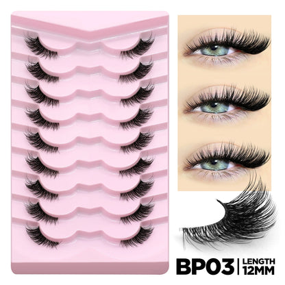 Winged False Eyelashes – Handcrafted for Effortless Beauty