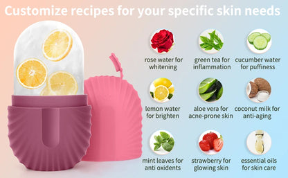 Silicone Ice Face Roller Mould – DIY Facial Ice Cube for Pore Care, Acne Relief & Skin Toning