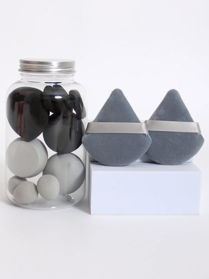 12-Piece Makeup Sponge & Puff Set – Multi-Colour, Soft Blend Finish