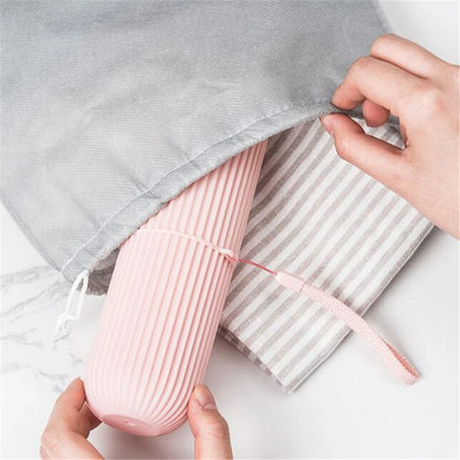 Portable Toothbrush & Toothpaste Travel Case – Eco-Friendly Storage Solution