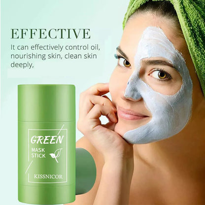 Face Clean Mask Green Tea - Shrink pores Deep Blackhead Remover facial Cleansing Moisturizing Mask 40g