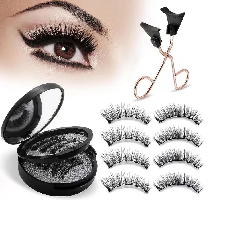 Magnetic 3D DIY Eyelash Set – Natural, Fluffy, & Reusable