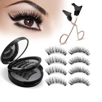 Magnetic 3D DIY Eyelash Set – Natural, Fluffy, & Reusable