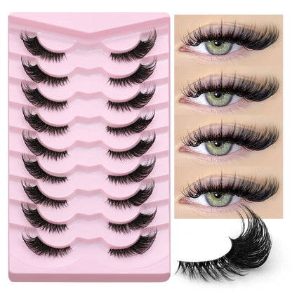 Winged False Eyelashes – Handcrafted for Effortless Beauty