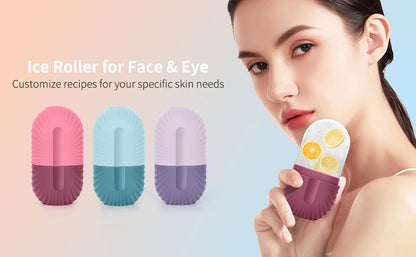 Silicone Ice Face Roller Mould – DIY Facial Ice Cube for Pore Care, Acne Relief & Skin Toning